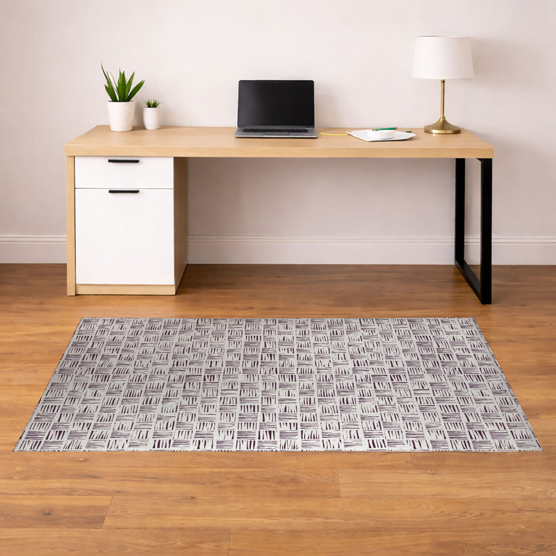 Tapis de bureau Lash, L 72 po x P 48 po, Aubergine