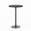 Table de bar 26 po ronde en PE, avec assemblage de base en fer robuste, fait à la main pour la construction du noyau relax en plein air, jardins faits à la main