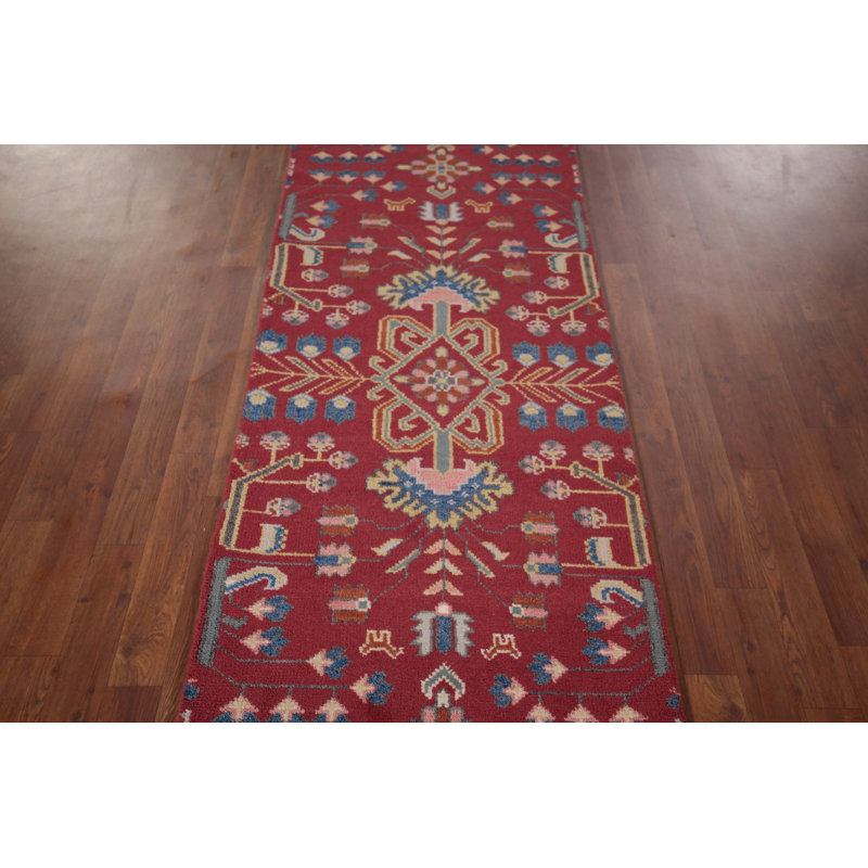 Tapis indien tribal Kazak en laine 3 x 10