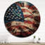 Horloge murale en bois massif Antiqua-1987001276