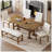 Tymur 6 - Person Extendable Trestle Dining Set-1055293480