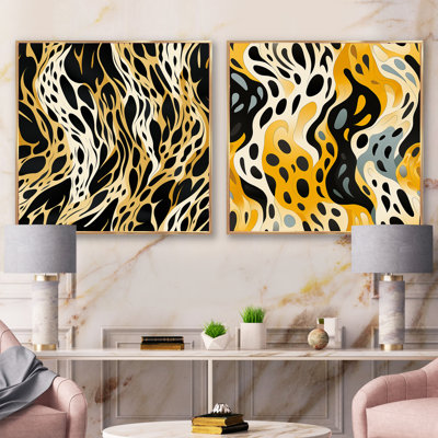 Cordeelia - Abstract Square Collage Set Of 2