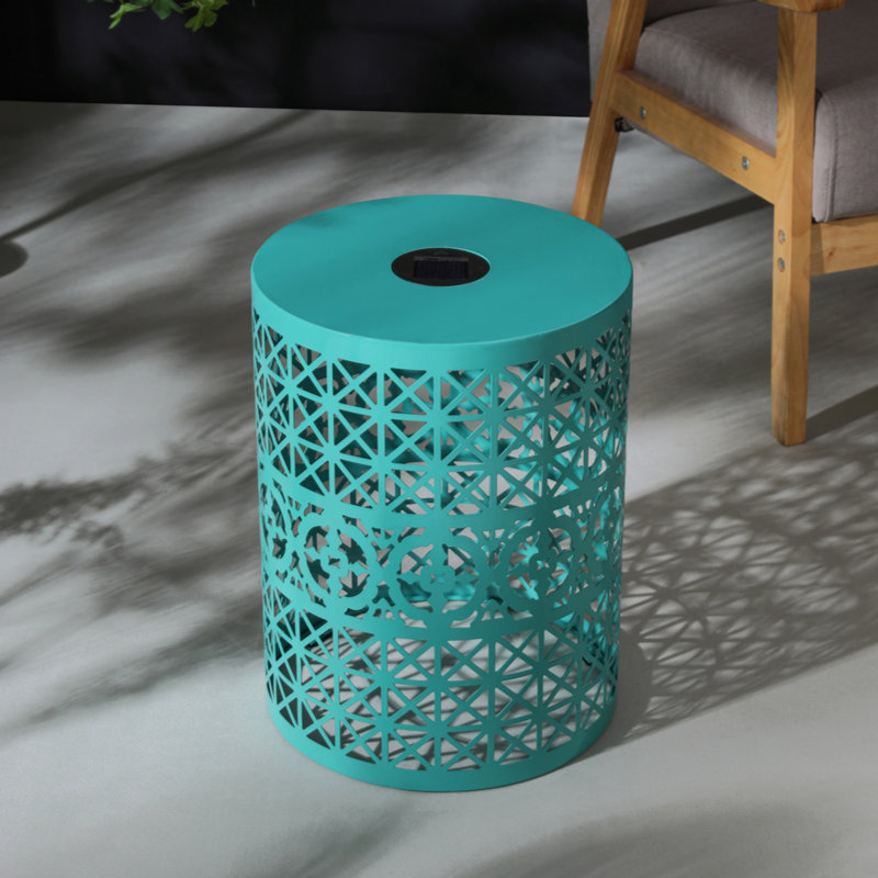 Table d'appoint, table de bout, petite table basse et table de patio Lumi, Sarcelle