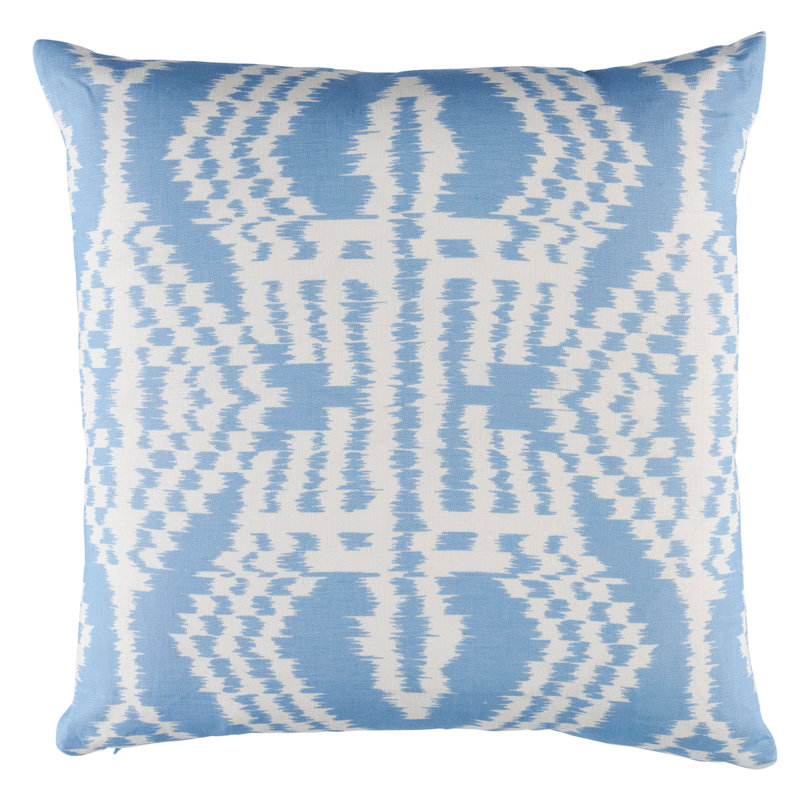 Asaka Ikat Pillow, Chambray