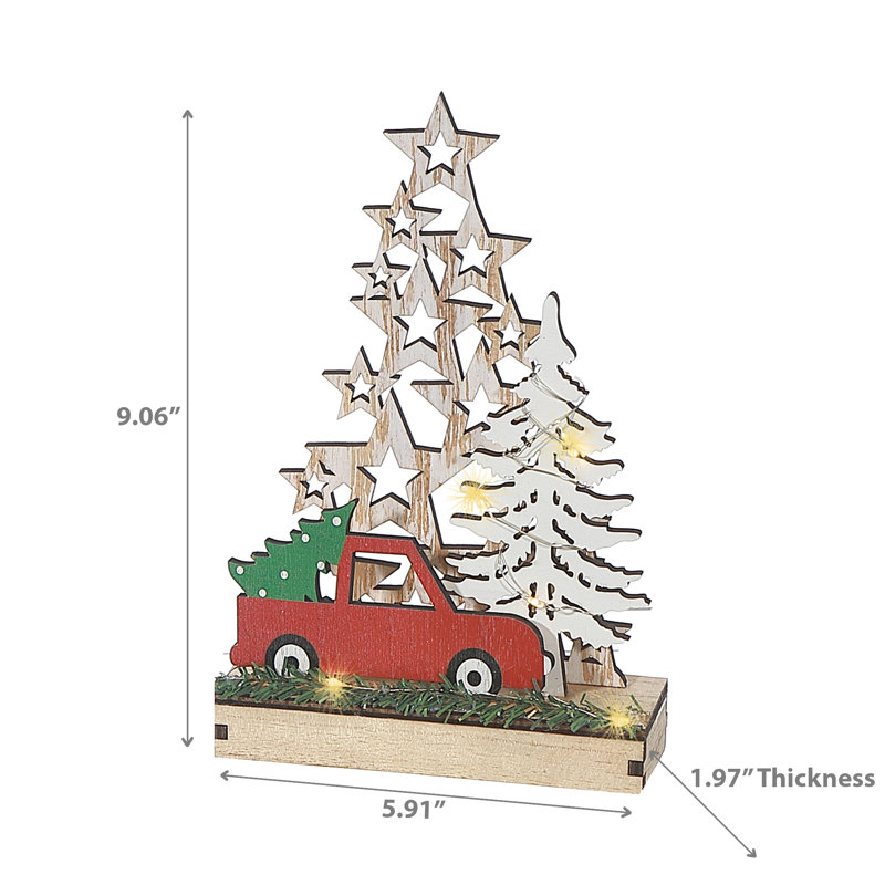 Ihcasadecor Christmas Decorative Accent, 9" H x 6" W x 2" D