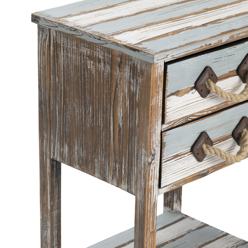 Swiftsure Solid Wood 2 - Drawer End Table