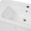 Meuble-lavabo mural moderne 36 po avec lavabo en céramique 36 po