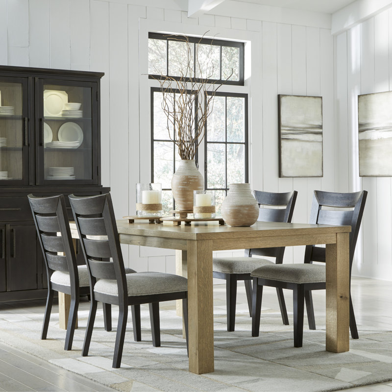 Rustic Oak Extendable Rectangular Dining Table for Ten