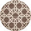Tapis à motif géométrique brun Theodora-40285070