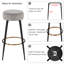 Tiana Upholstered Counter Stool with Metal Frame-430277097