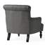 Fauteuil club en tissu gris foncé de 32,68 po Profondeur, largeur 34,4, hauteur 36,85, largeur