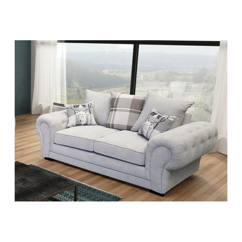 Alcrossagh 2 Seater Sofa, Light Grey