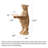 Creative Solid Wood Bear With Tray Decorative Piece