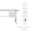 Bureau 71 "avec plateau en verre par Modway