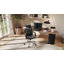 Chaise de bureau, chaise de bureau pivotante à hauteur réglable, noir