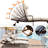 Set of 4 Outdoor Wicker Chaise Lounge with 6 Adjustable Reclining Positions,Cushion,Pillow & Wheels-212916151