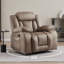 Fauteuil inclinable manuel berçant pivotant en tissu de technologie large 37,23 po Kokal-41277529