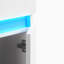 Meuble-lavabo mural 16 po avec lavabo, capteur de lumière à détection de radars, grand espace de rangement pour les petits espaces, meuble-lavabo mural blanc