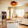 Mid Century Modern Ceiling Light 3 Layer Glass Shade