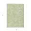 Tapis extérieur lavable à motif cachemire vert et ivoire 3 pi x 5 pi