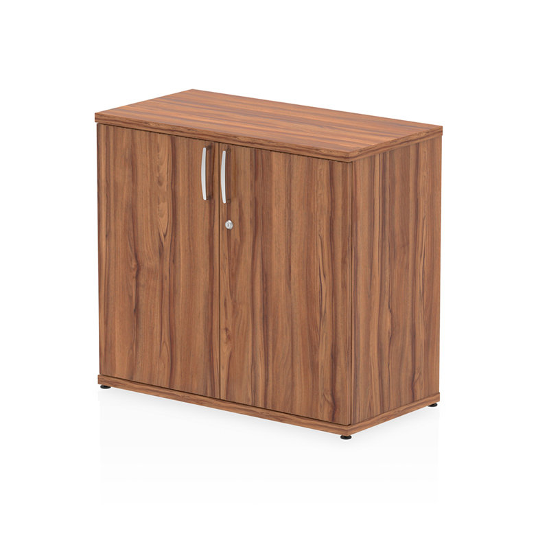 Impulse Desk High Cupboard - 2 Door, Walnut