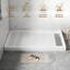 Base de plateau de douche à simple seuil SMC de taille 48/60 po x P 32/36 po avec ensemble de drain, antidérapant-112495620-112867672
