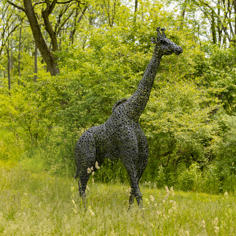 Statue de jardin en métal Meyeroff Giraffes