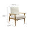 Fauteuil d'appoint en tissu Jensen Boucle-101174280-101174281