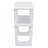 Wood Console Table with  Open Shelf,  Marble-Effect Top-1453518450