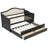 Twin Daybed with Pull-Out Trundle and Dual Storage Drawers-1271235055
