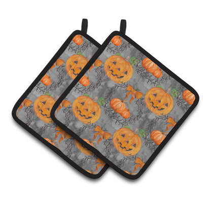 Caroline's Treasures Halloween Polyester Potholder Set
