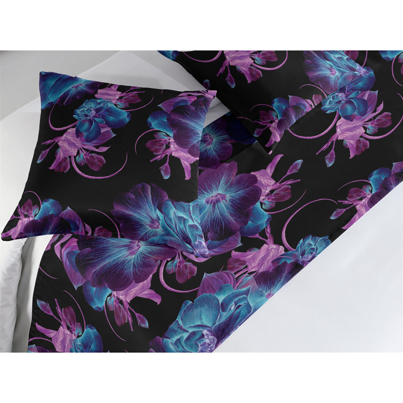 Ensemble de chemin de lit Ambesonne Petunia, Grand lit