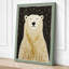 Polar Bear Portrait Minimalist 1 Piece Wrapped Canvas Wall Art-1549733499-1549733501