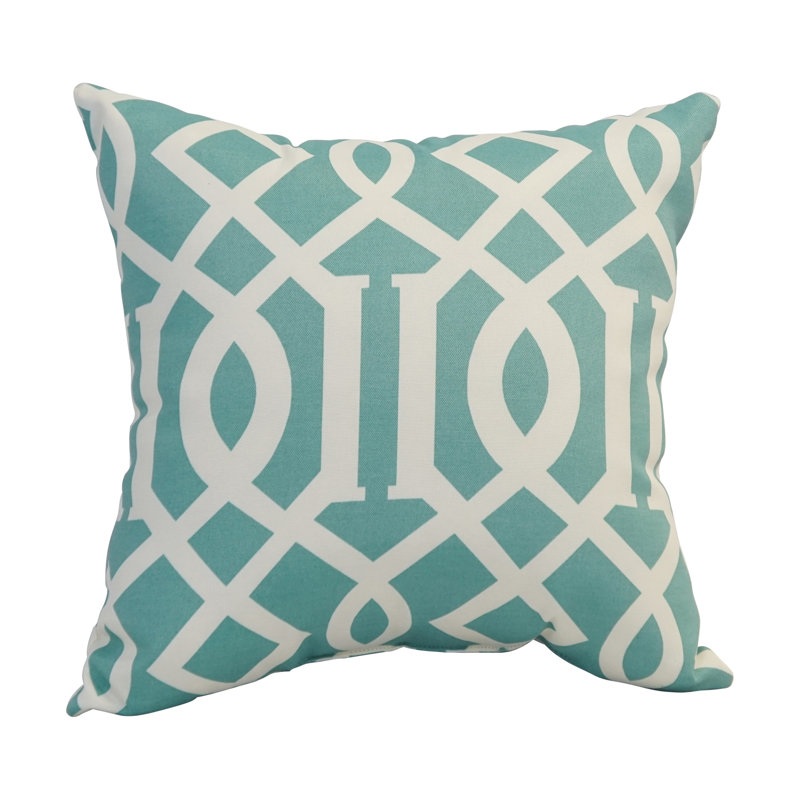 Outdoor Cushion Collection Geometric Outdoor Reversible Throw Pillow