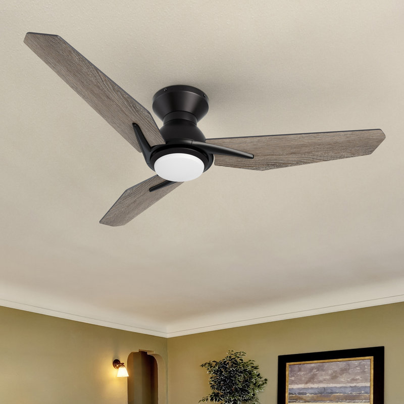 52-Inch DC Motor Smart Ceiling Fan with Light, Downrod and Remote Control