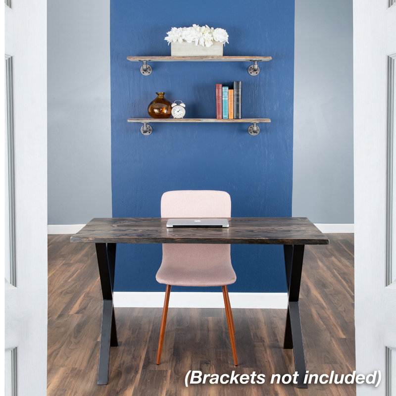 Arzie 2 Piece Pine Floating Shelf