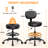 Adjustable Height Drafting Stool with Footring Wheels