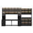 2 Piece Office Set Include 47'' W Bookcase And 90.6'' W Computer Desk  With Hutch
