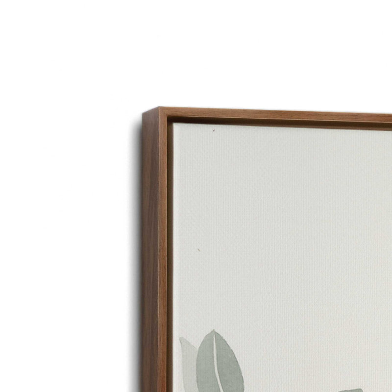 «Sage Leaves II» par Dogwood, L 36 x H 48, Brun, Toile avec cadre