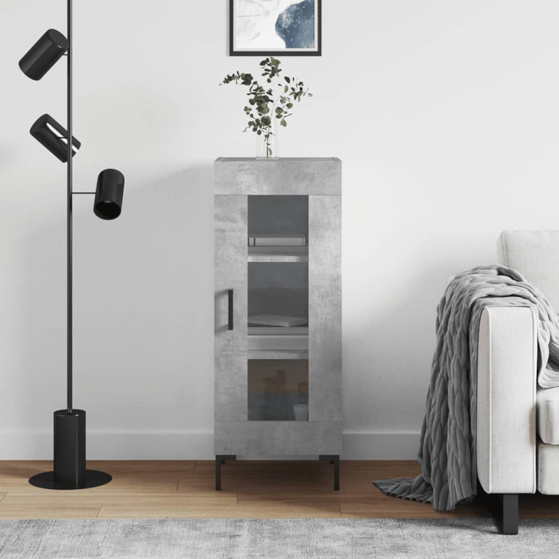 Malaia Display Cabinet, Concrete Grey