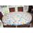 Red Barrel Studio® Deluxe Elastic Edged Flannel Backed Vinyl Fitted Table Cover - Oblong/Oval - Fits Tables Up To 48" W X 68" L in , 48" x 68"-53255299