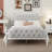 Upholstered Platform Bed with Headboard-367493764-367870348