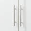 Armoire pour garde-manger, armoires de rangement pour garde-manger avec 2 portes et 3 tablettes, armoire de rangement pour garde-manger blanche, armoire pour la cuisine, la salle à manger et le salon.