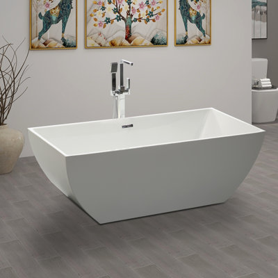 66.9" x 31.5" Freestanding Soaking Bathtub