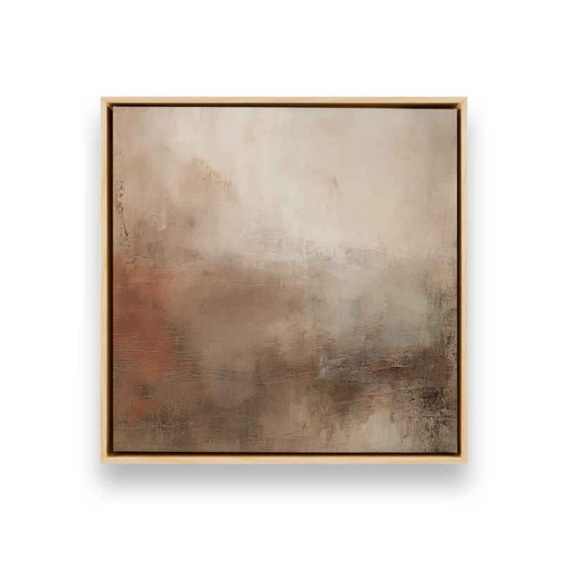 «Russet Mist D dépliant», reproduction sur toile dans un cadre en chrome poli, H 32,75 po x l 32,75 po x P 1,75 po