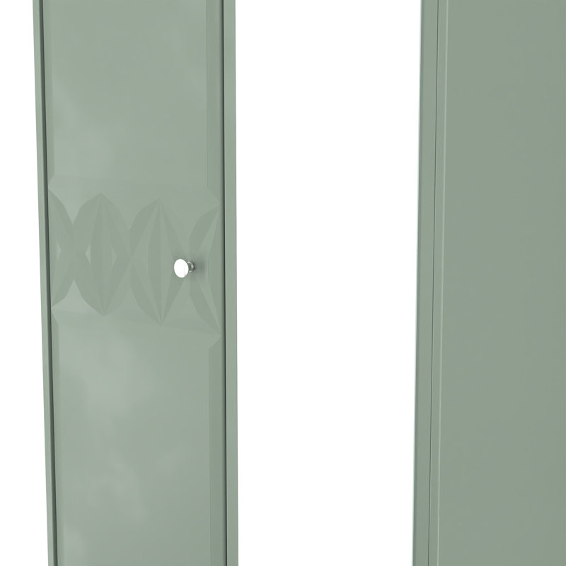 Ceinwen Tall 2 Door Mirrored Robe , Reed Green