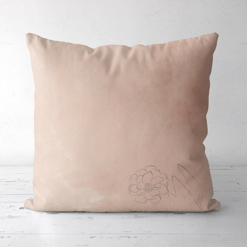 Housse et insert de coussin carré Silence A Message