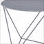 Table basse moderne en métal pour le salon - gris, facile à déplacer, polyvalente Utilitaire-1948914840