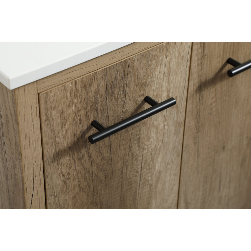 Ensemble de meuble-lavabo simple 24 po Cyrus, Chêne naturel
