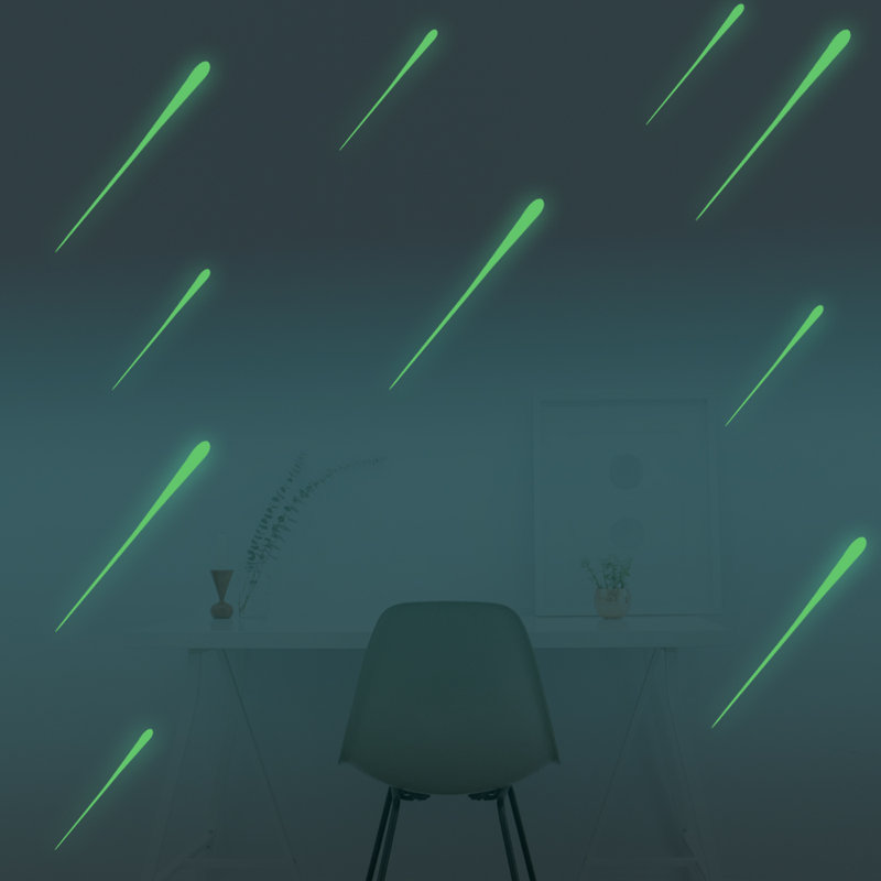 Décalcomanie murale lumineuse meteor